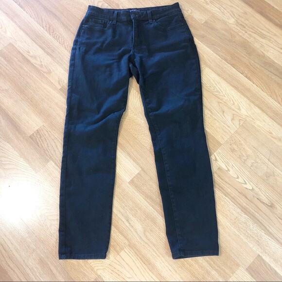NYDJ black soft denim legging jeans 6 - Picture 2 of 9